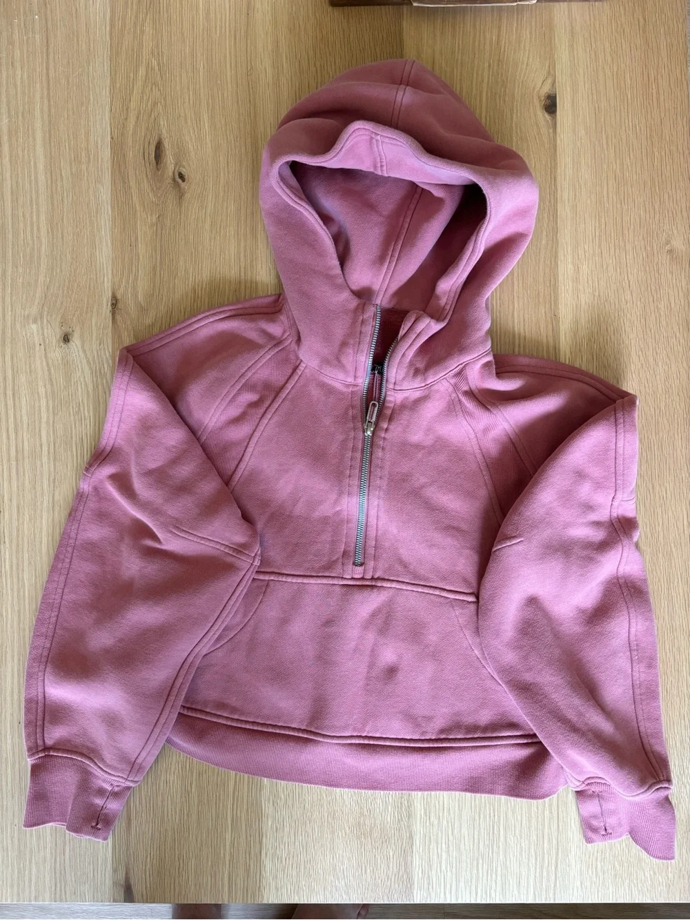 lululemon athletica Dusty Rose Scuba Half-Zip Hoodie